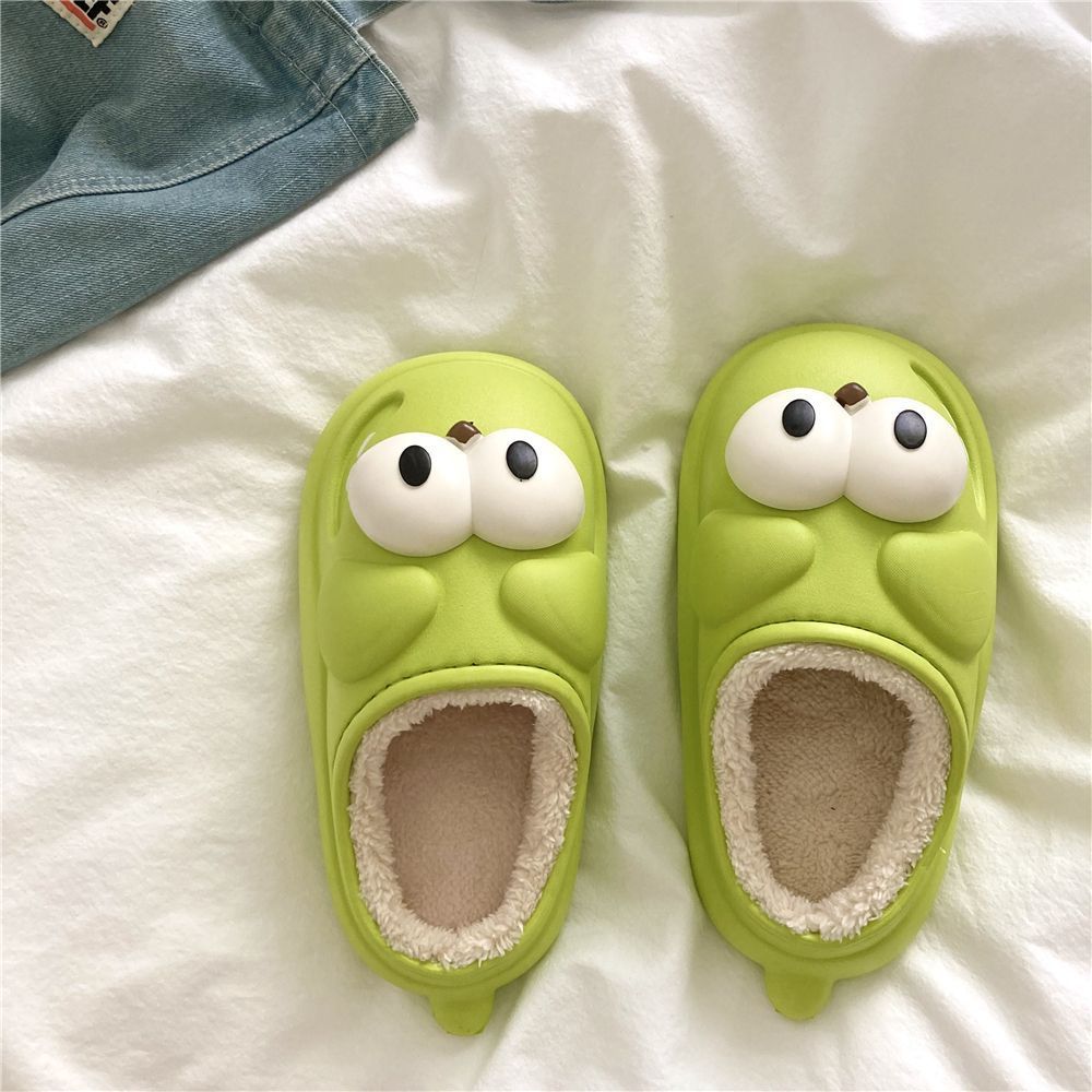 Dễ Thương Dép Bông Đi Trong Nhà Chống Trượt Hình Hoạt Hình Xinh Xắn