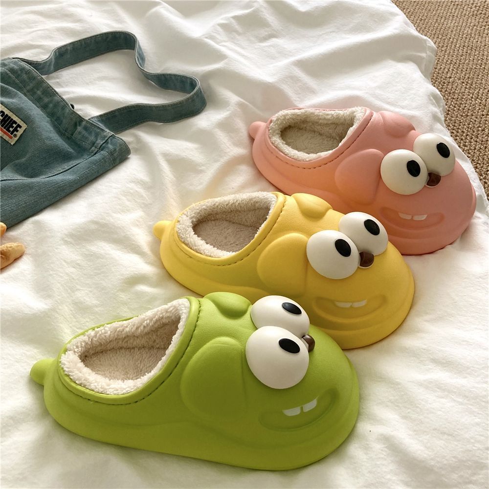 Dễ Thương Dép Bông Đi Trong Nhà Chống Trượt Hình Hoạt Hình Xinh Xắn