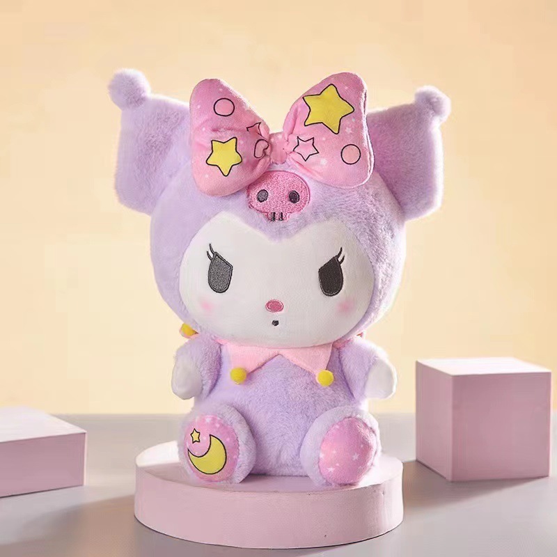 Búp bê đồ chơi sang trọng hình trái tim cô gái dễ thương Kuromi Sanrio Melody
