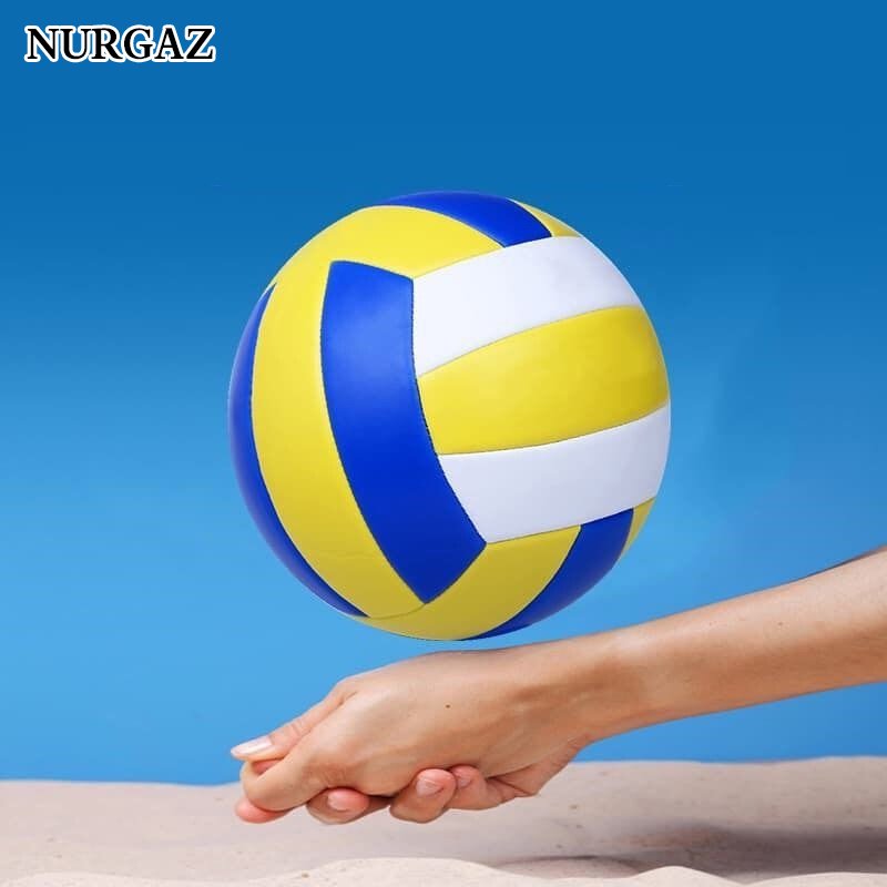 Quả bóng chuyền số 5 NURGAZ bằng pvc mềm mại dùng trong nhà và ngoài trời