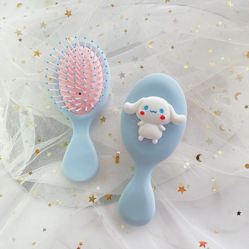 Hoạt Hình Lược Chải Tóc Túi Khí Mát Xa Mềm Mại Nhỏ Gọn Hình melody Cún cinnamon Đáng Yêu Cho Bé Gái
