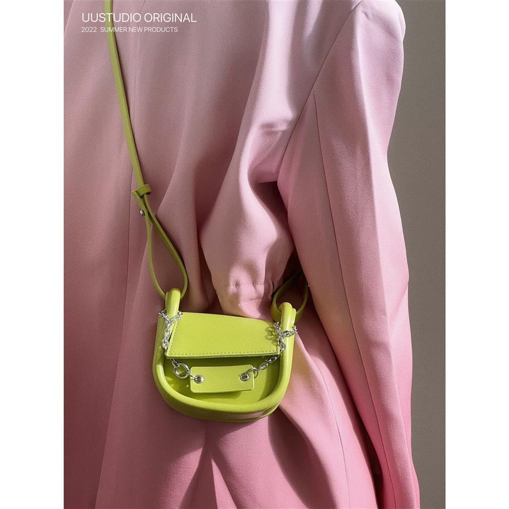 Galcheer Túi Xách mini Phối Dây Xích Đeo Vai Kiểu Hàn Quốc Dễ Thương Cho Nữ