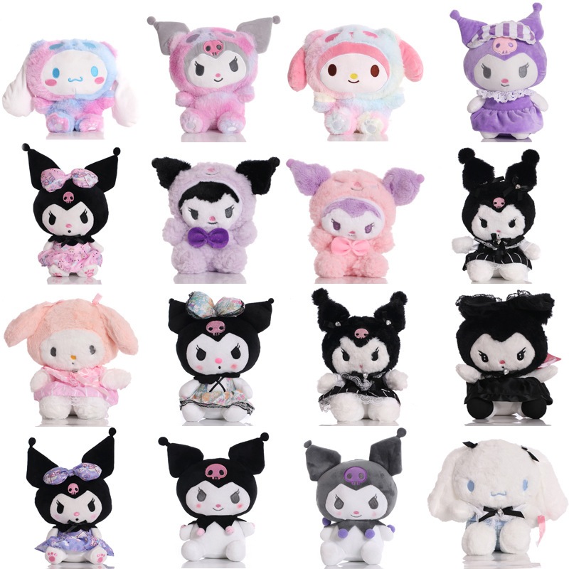 Thú Nhồi Bông 12-29cm 27 Kiểu Hoạt Hình sanrio hello kitty kuromi my