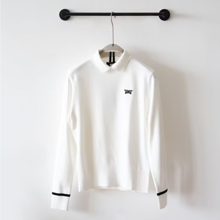 Áo sweater Dệt Kim Màu Trắng Đen Phong Cách Hàn Quốc Thời Trang Thu Đông 2023