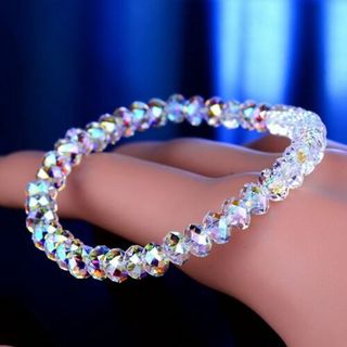 Vòng Tay Hạt Pha Lê Vuông 6mm
