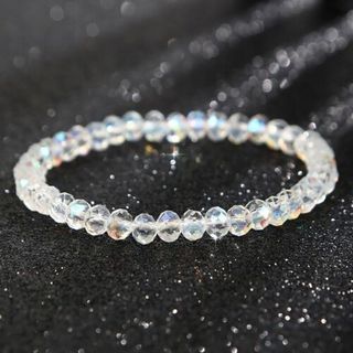 Vòng Tay Hạt Pha Lê Vuông 6mm