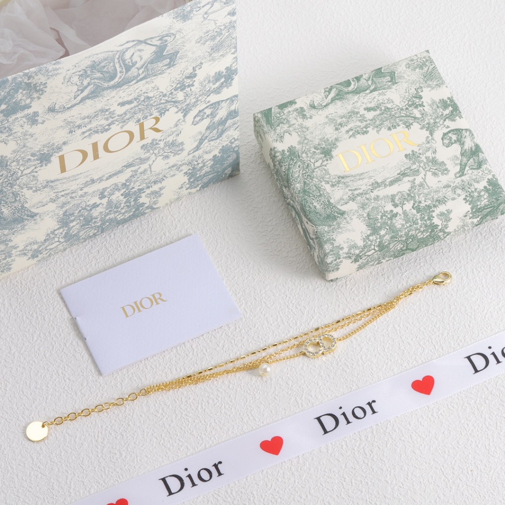 Mới Vòng Tay Nhiều Lớp Bằng Thép Titan Đính Kim Cương Họa Tiết Chữ Phong Cách Đơn Giản Dành Cho