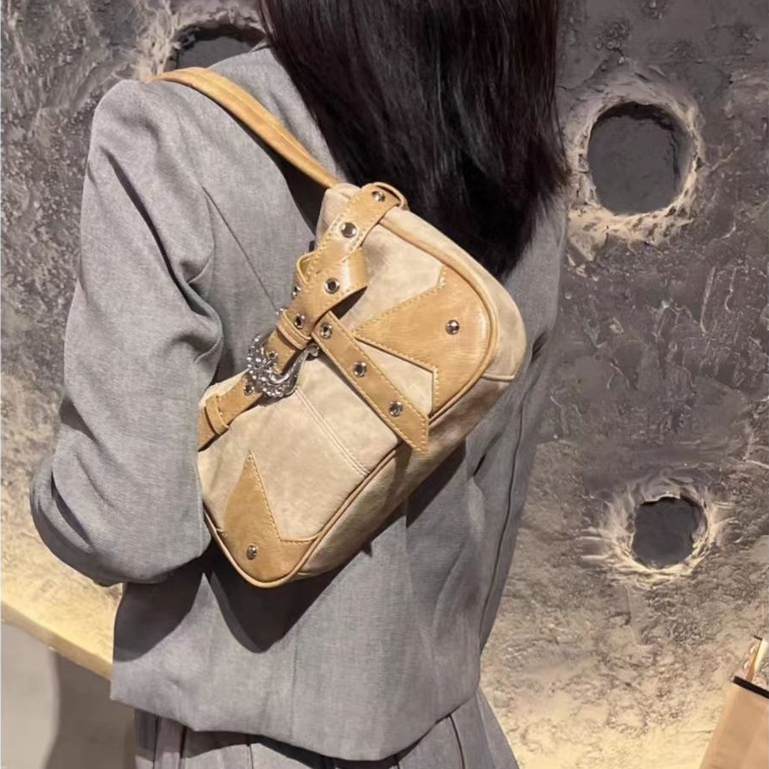 Molisa túi xách nữ túi kẹp nách 2023NEW Popular Fashion Phong Cách Hàn Quốc THỂ THAO GDJ2300M4O 41Z231011