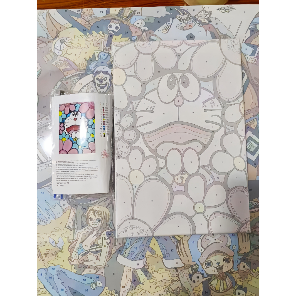 DROFE /20×30cm có khung/ tranh tô màu theo số / tranh số hoá / tranh tô màu số hoá / crayon shin-chan / Hoạt hình / tranh