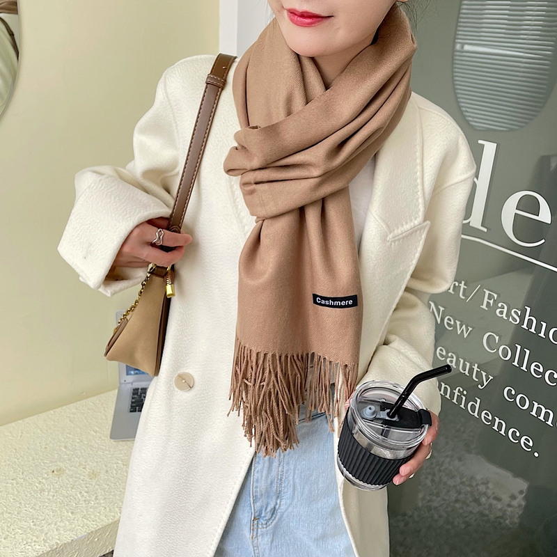 K5 - Khăn len quàng cổ trơn nam nữ nhiều màu chất mềm mịn