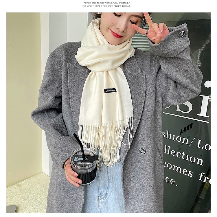 K5 - Khăn len quàng cổ trơn nam nữ nhiều màu chất mềm mịn