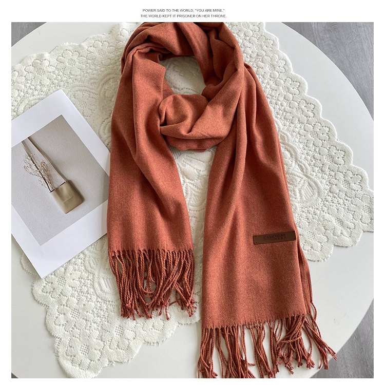 K5 - Khăn len quàng cổ trơn nam nữ nhiều màu chất mềm mịn