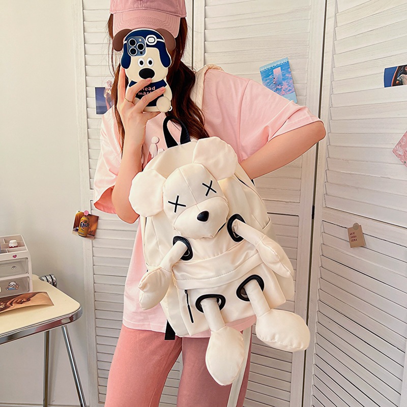 MLKSRH KQES Ba Lô canvas Cỡ Lớn Phối Màu Tương Phản Dễ Thương Cho Mẹ Và Bé