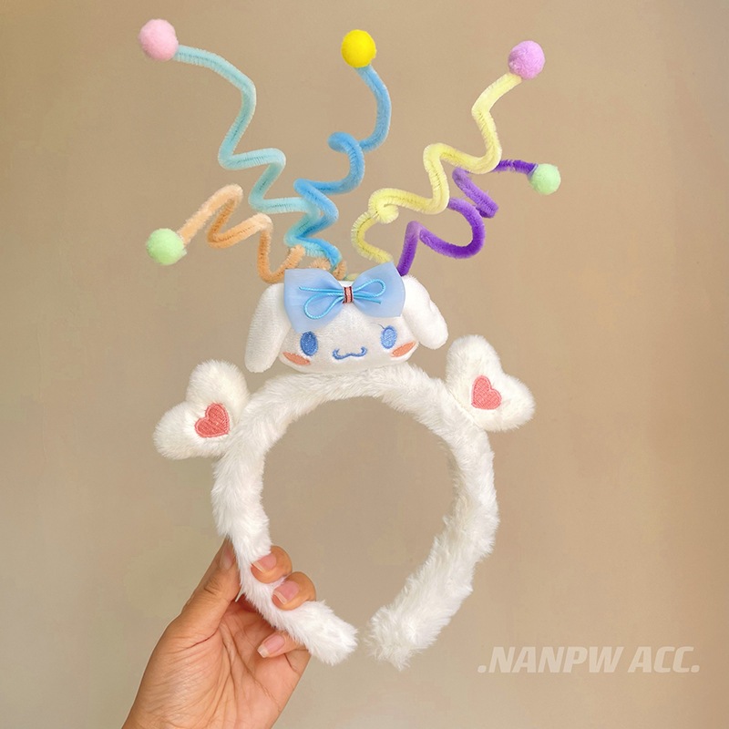 SANRIO  Băng Đô Cài Tóc Hoạt Hình melody cinnamon melody Nhồi Bông Bản Rộng Dễ Thương Rửa Mặt Cho Bé Gái