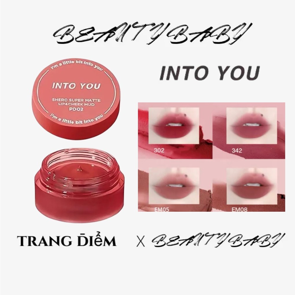 Into You Shero Son Môi Màu Lì Siêu Lì Và Má Hồng