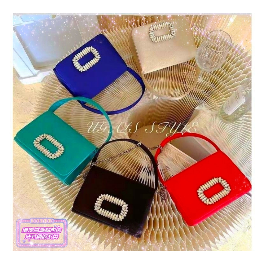 Pháp lụa kim cương đơn vai túi thời trang bên Lady túi xách