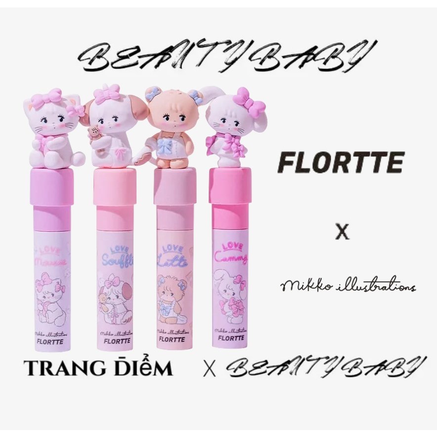 Son Môi FLORTTE / MIKKO Có Thể Che Phủ Đường Viền Môi