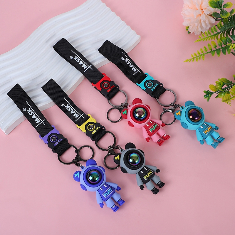 Set 10 Vòng Móc Khóa Ngắn Bằng Bạc Bóng diy