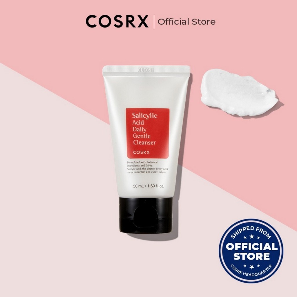 Cosrx Sữa Rửa Mặt Axit salicylic Dịu Nhẹ 150ml Sữa rửa mặt làm sạch sâu cho da Acid Daily Gentle Cleanser