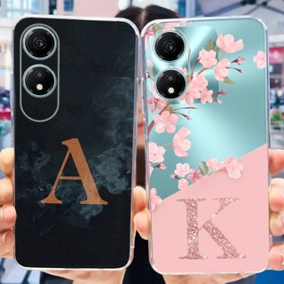 Honor Ốp Điện Thoại tpu Silicon Mềm Trong Suốt Họa Tiết Chữ Đơn Giản Cho wod-lx1 lx2 honor play 40c wdy-an00 honor x5 plus