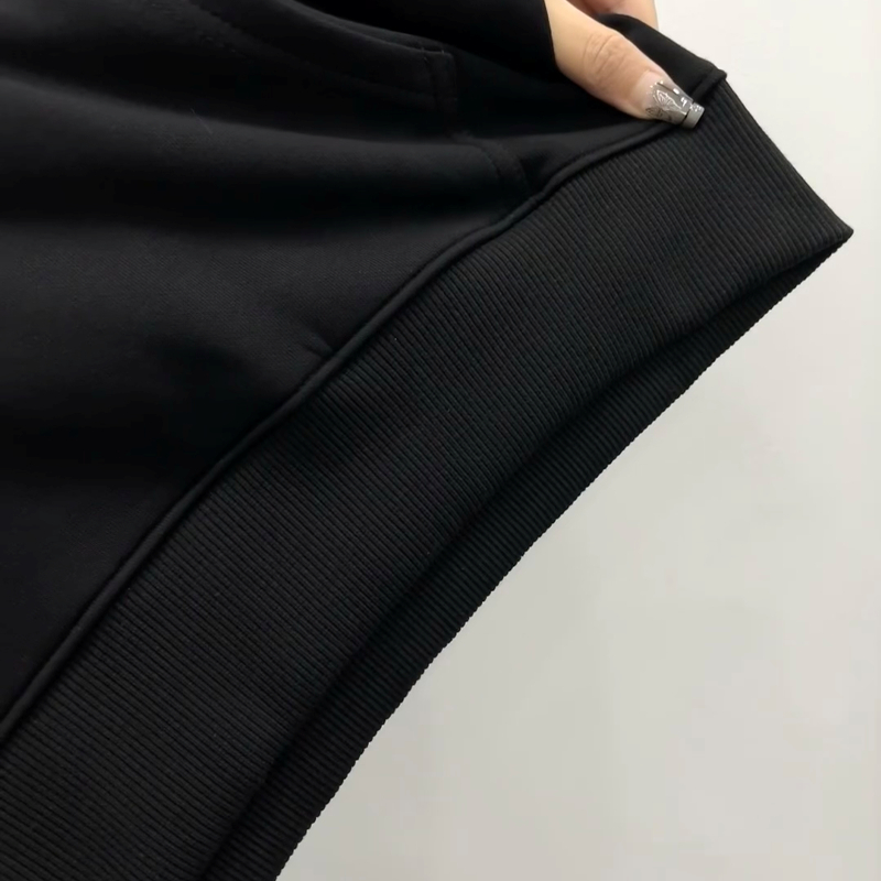 Áo hoodie nữ đen oversize local brand SALMO áo thu đông unisex 100% cotton Y0310