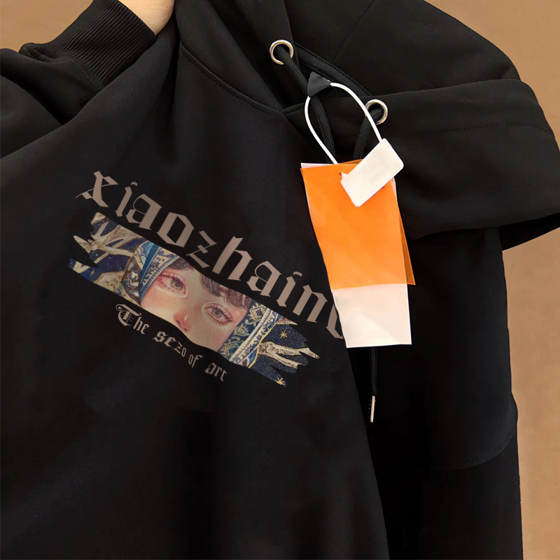 Áo hoodie nữ đen oversize local brand SALMO áo thu đông unisex 100% cotton Y0310