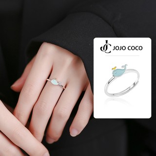 JOJO COCO Nhẫn Mặt Cá Voi Thời Trang Đáng Yêu Cho Nữ