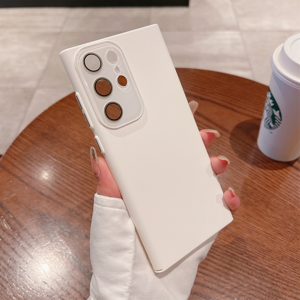 Kính Ốp Điện Thoại pc Cứng Mặt Lụa Chống Sốc Bảo Vệ camera Cho samsung galaxy s22 ultra s22 + s22