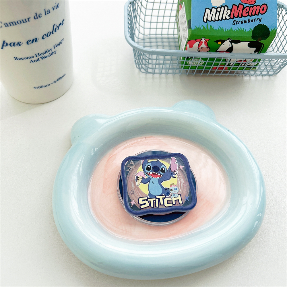 Giá Đỡ Điện Thoại Từ Tính Có Thể Tháo Rời In Hình mickey / stitch / Cậu Bé Bút Chì shin-chan Cho iphone 15 12 13 14