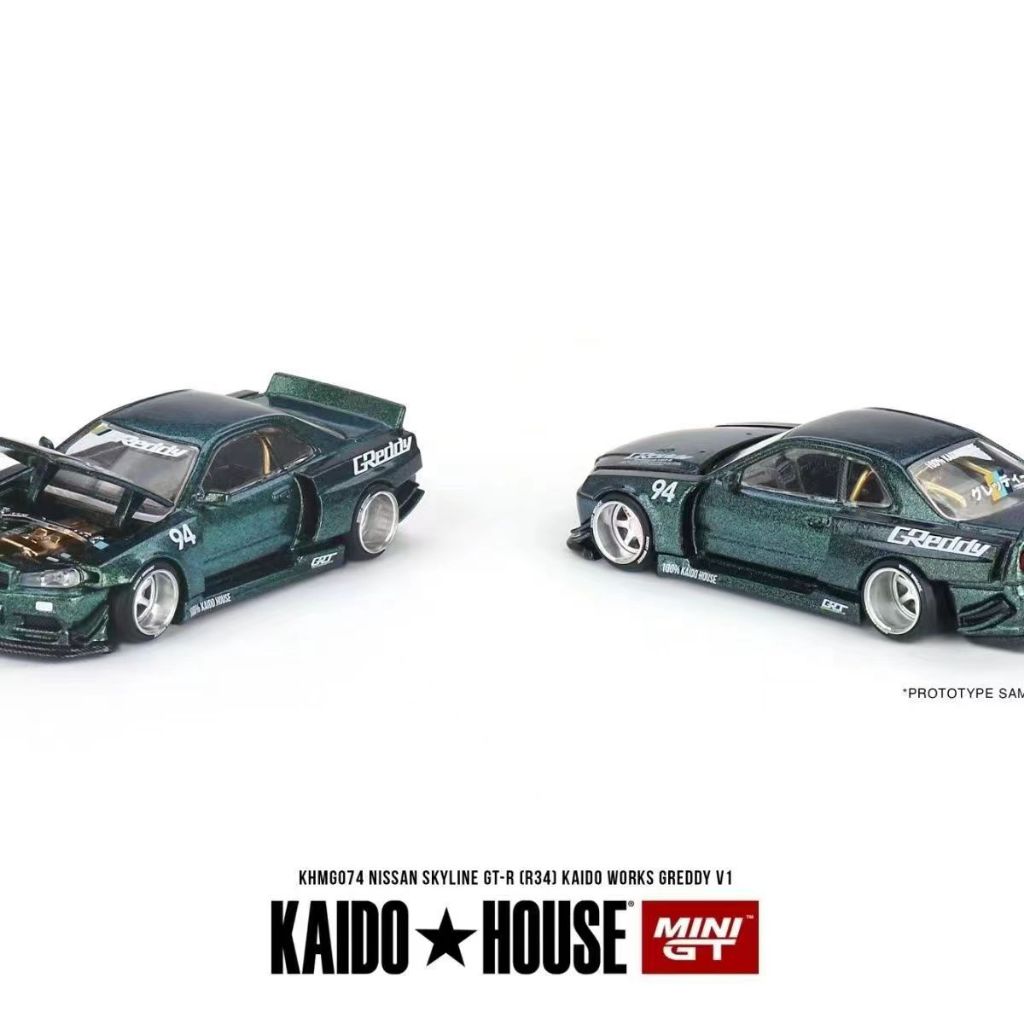 Minigt Mô Hình Xe Hơi nissan r34 gtr Bằng Hợp Kim Tỉ Lệ 1: 64