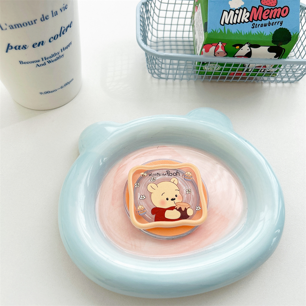 Giá Đỡ Điện Thoại Từ Tính Có Thể Tháo Rời In Hình mickey / stitch / Cậu Bé Bút Chì shin-chan Cho iphone 15 12 13 14