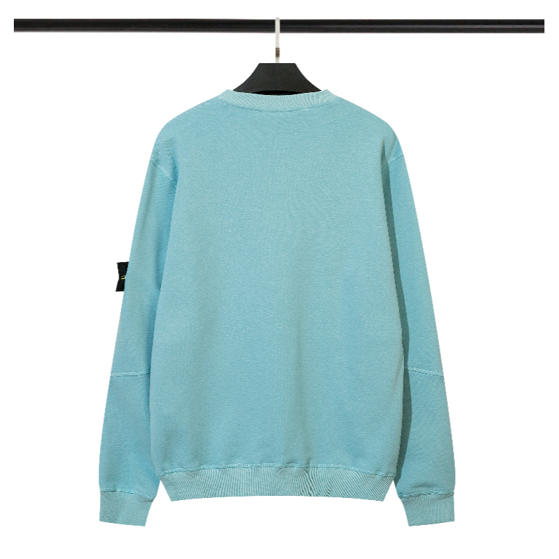 Áo Sweater cotton 320g Cổ Tròn Có Túi Khóa Kéo Phong Cách Đường Phố Cho Nam Nữ S-d