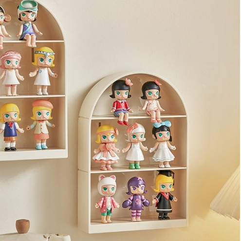 Landeli Hộp Đựng Búp Bê Trưng Bày Treo Tường Tiện Lợi Đứng