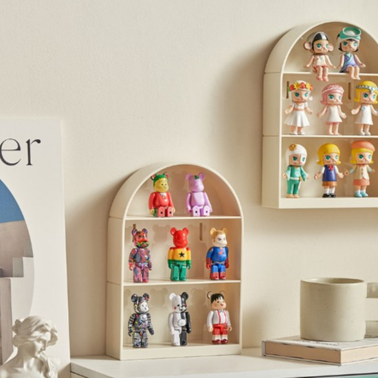 Landeli Hộp Đựng Búp Bê Trưng Bày Treo Tường Tiện Lợi Đứng