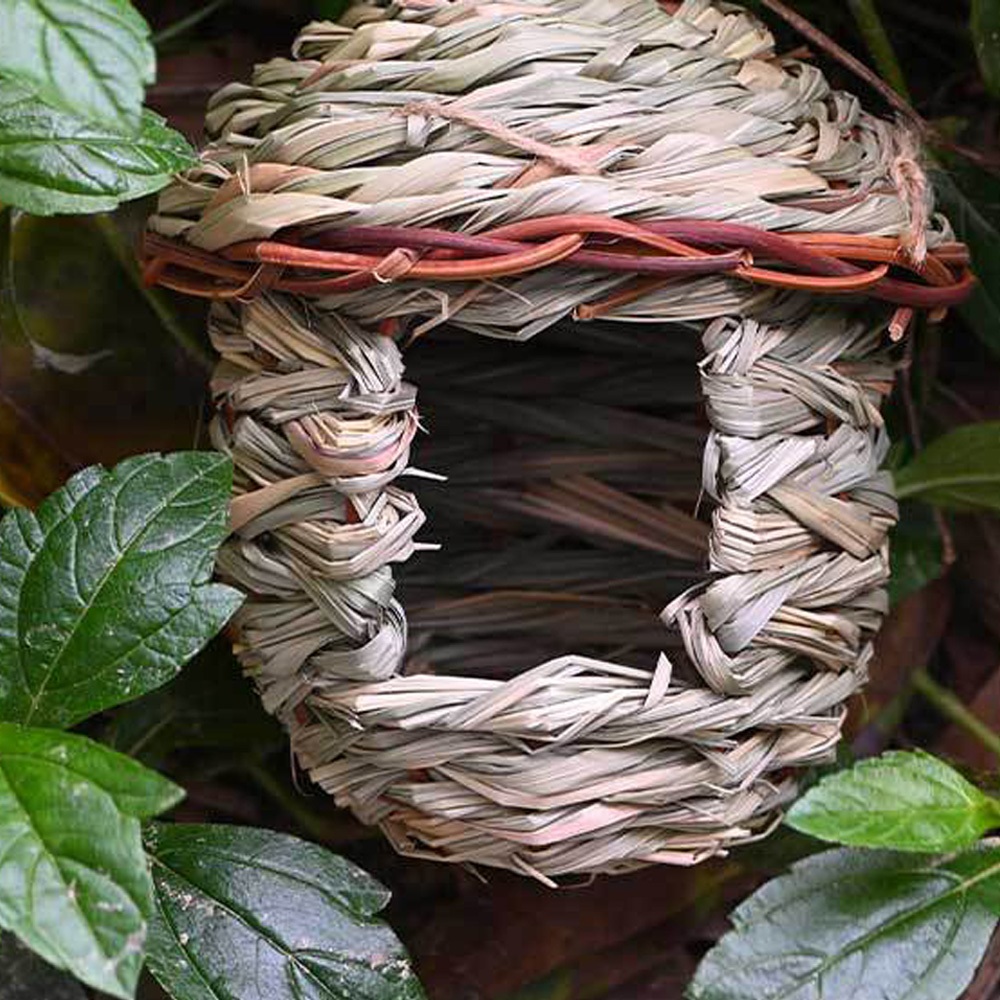 Tổ Chim Bằng Rơm Đan Dùng Trang Trí