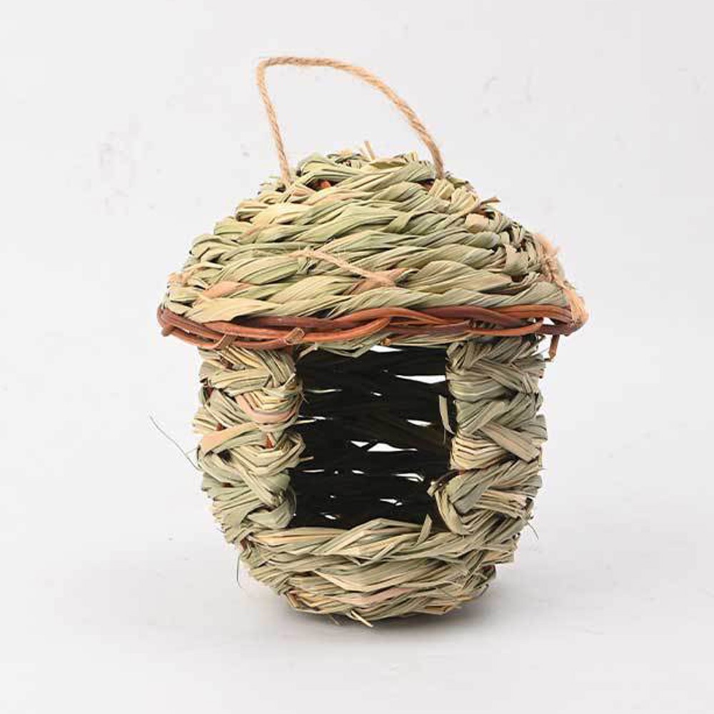 Tổ Chim Bằng Rơm Đan Dùng Trang Trí