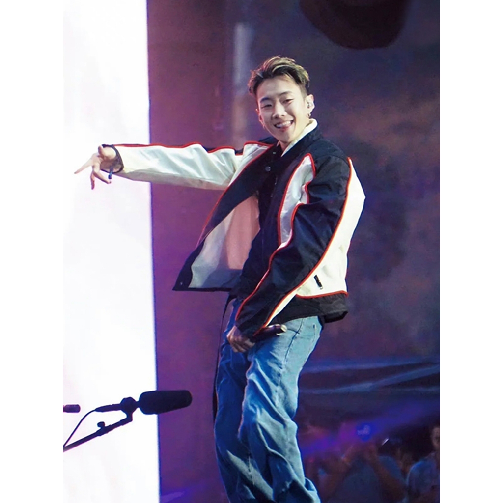 Áo khoác VUNC tay dài dáng rộng phong cách đi xe máy thời trang cá tính