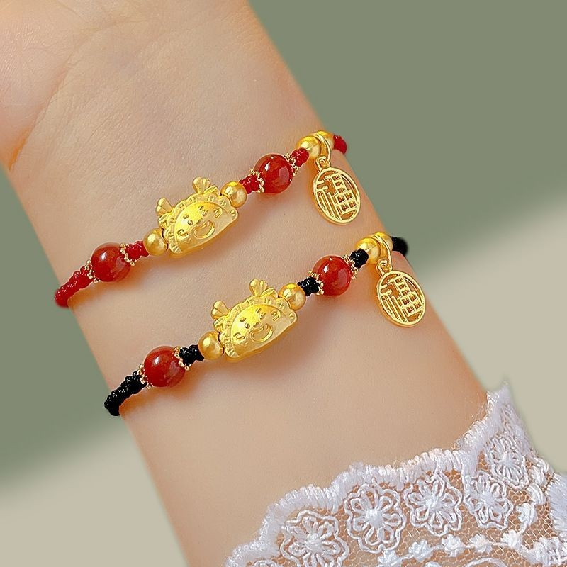 Vòng Đeo Tay May Mắn Hình Rồng Có Thể Điều Chỉnh Kích Cỡ