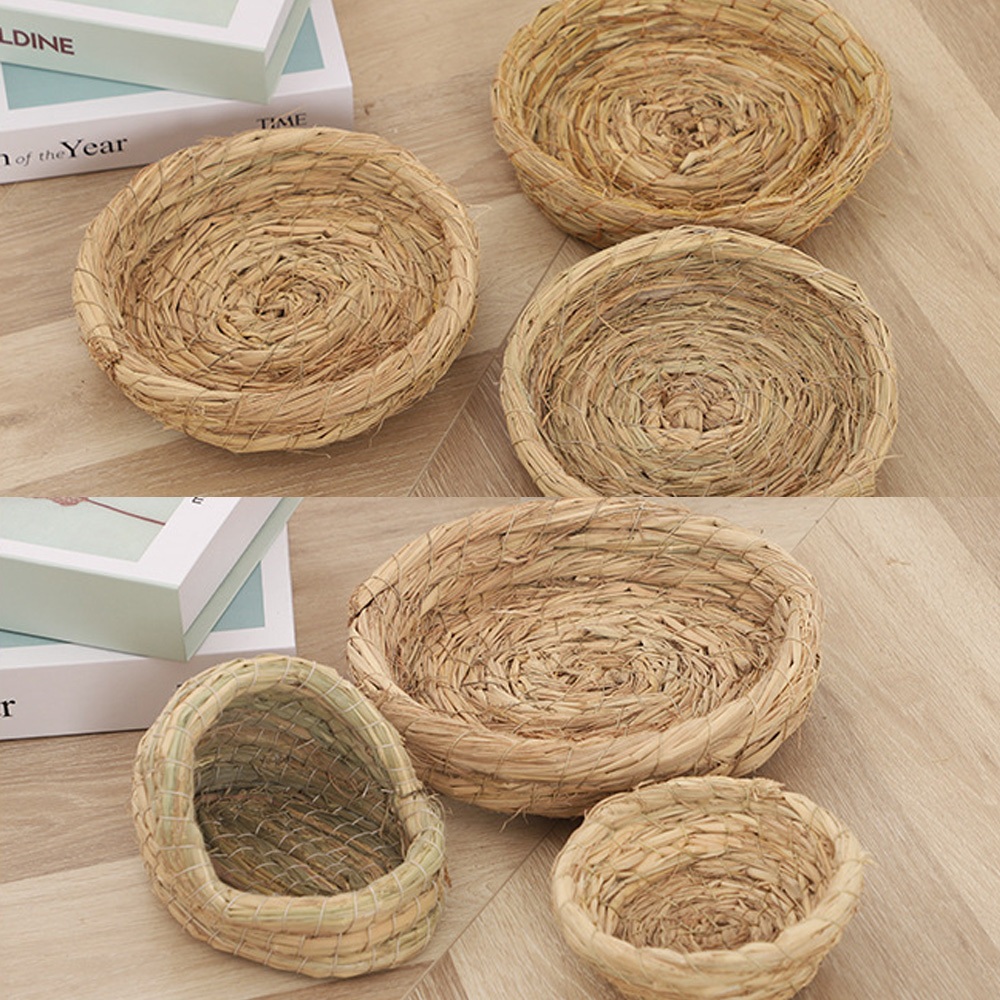 Tổ Chim Bằng Rơm Đan Dùng Trang Trí