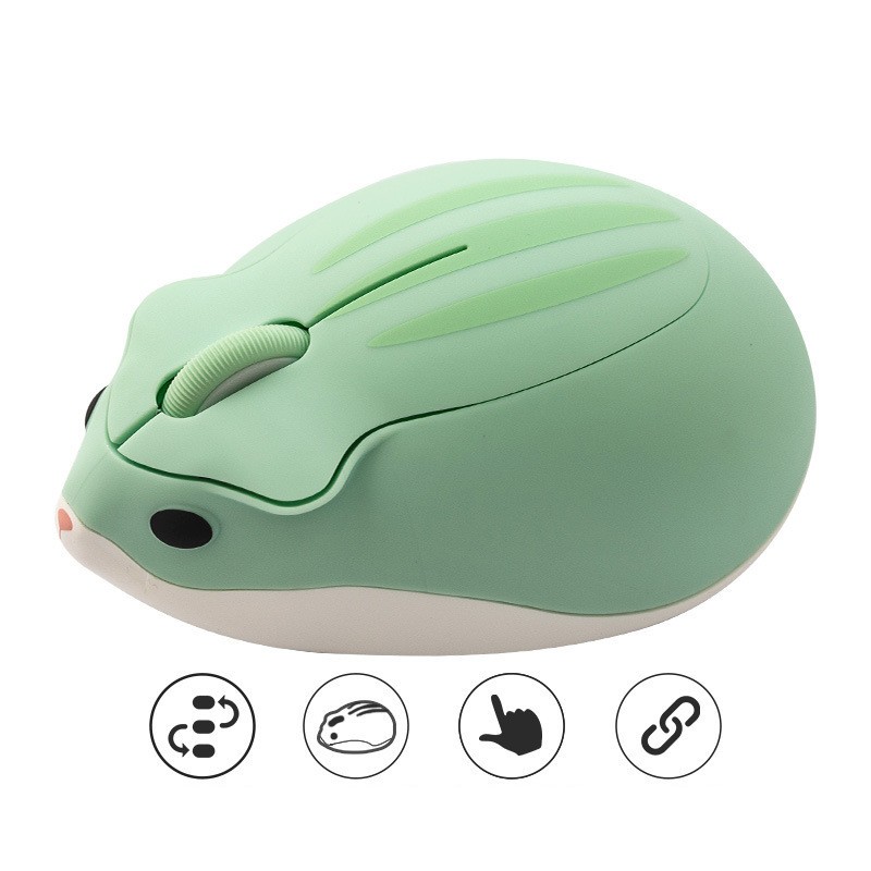 Chuột hamster 2.4ghz Không Dây 4000dpi usb Quang Học Dễ Thương
