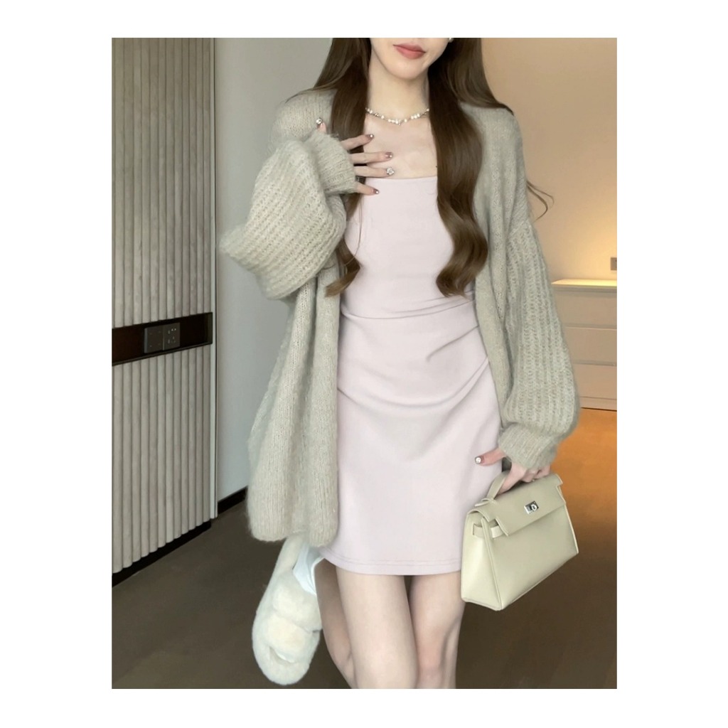 Áo Khoác cardigan Dệt Kim Dáng Rộng Thời Trang Mới Cho Nữ