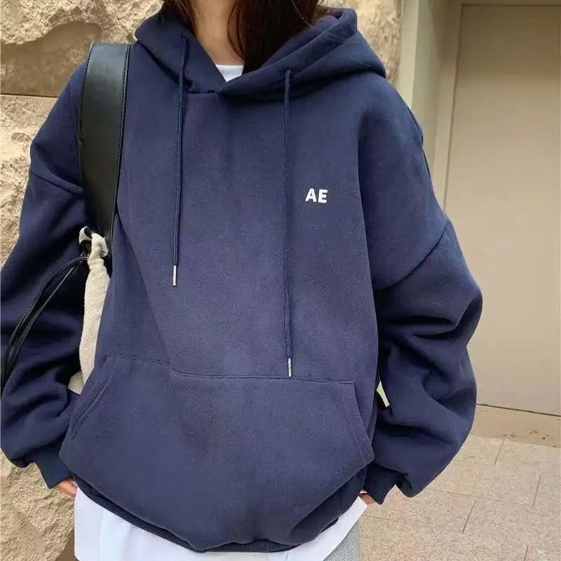 Xiang Nian Ni Áo Hoodie Lông Cừu In Chữ David Cho Nữ