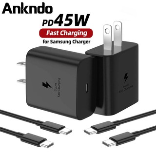 Ankndo dây cáp sạc nhanh 45w pd type c sang type c cho samsung galaxy s21 s20 a72 a71 a91 note10 note20