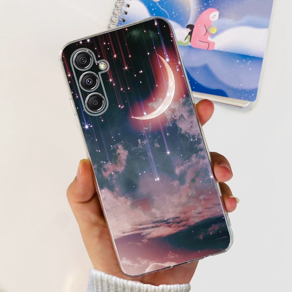 Ôp Điện Thoại Silicon Dẻo Họa Tiết Hoa Xinh Xắn Cho samsung galaxy m14 m34 m54 5g case 2023 samsung m34 5g sm-m346b Vỏ