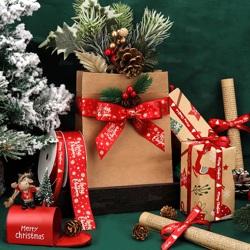 Cuộn Dây Ruy Băng 9.1Mres Trang Trí Giáng Sinh