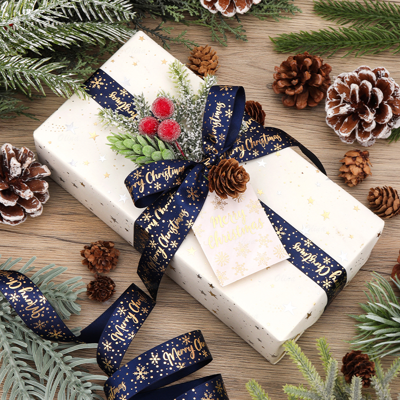 Cuộn Dây Ruy Băng 9.1Mres Trang Trí Giáng Sinh