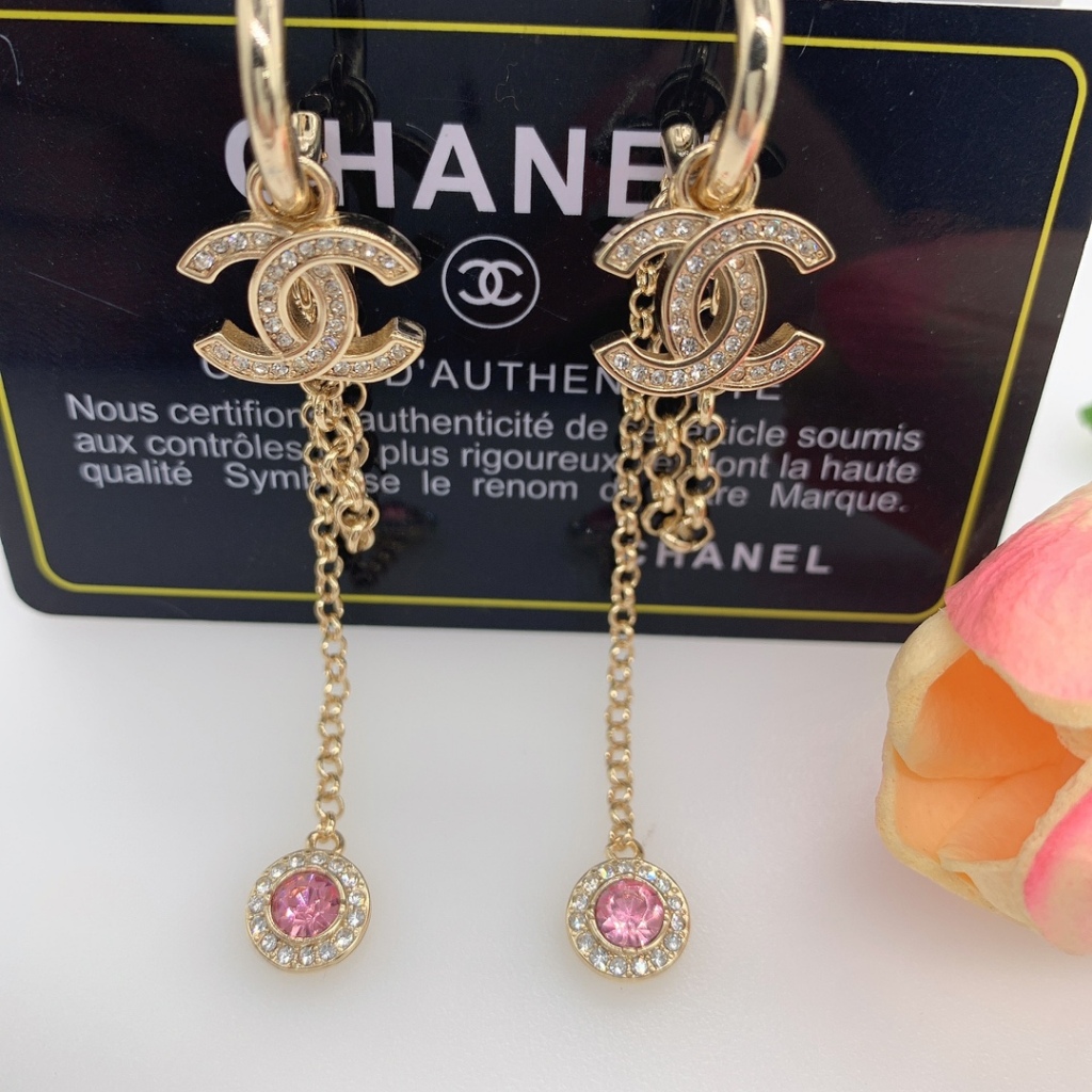 Mới Đôi Bông Tai Dáng Dài Đính Đá Thời Trang Cho Nữ