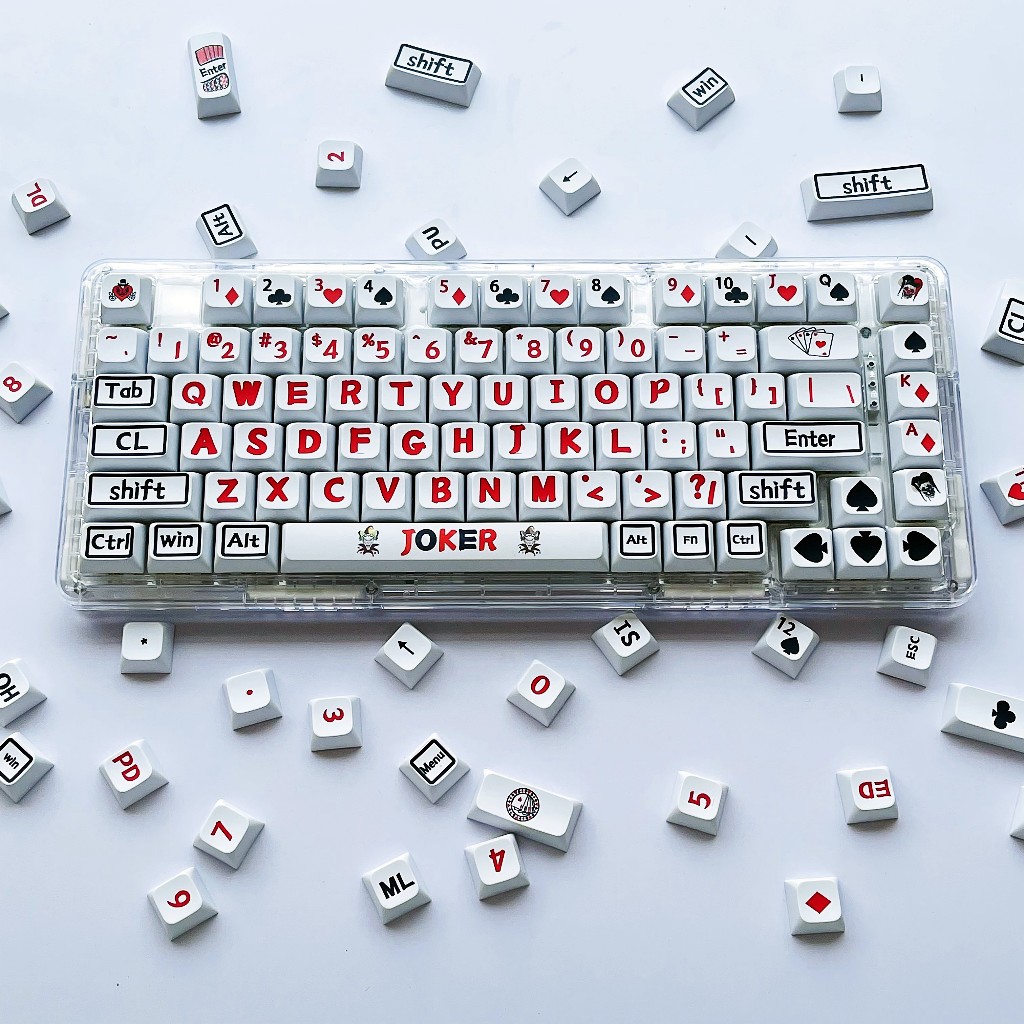 GMK Poker Master Keycap, 126 Phím Keycaps PBT XDA Profile DYE-SUB Cá Tính Cho MX Công Tắc Bàn Phím Cơ