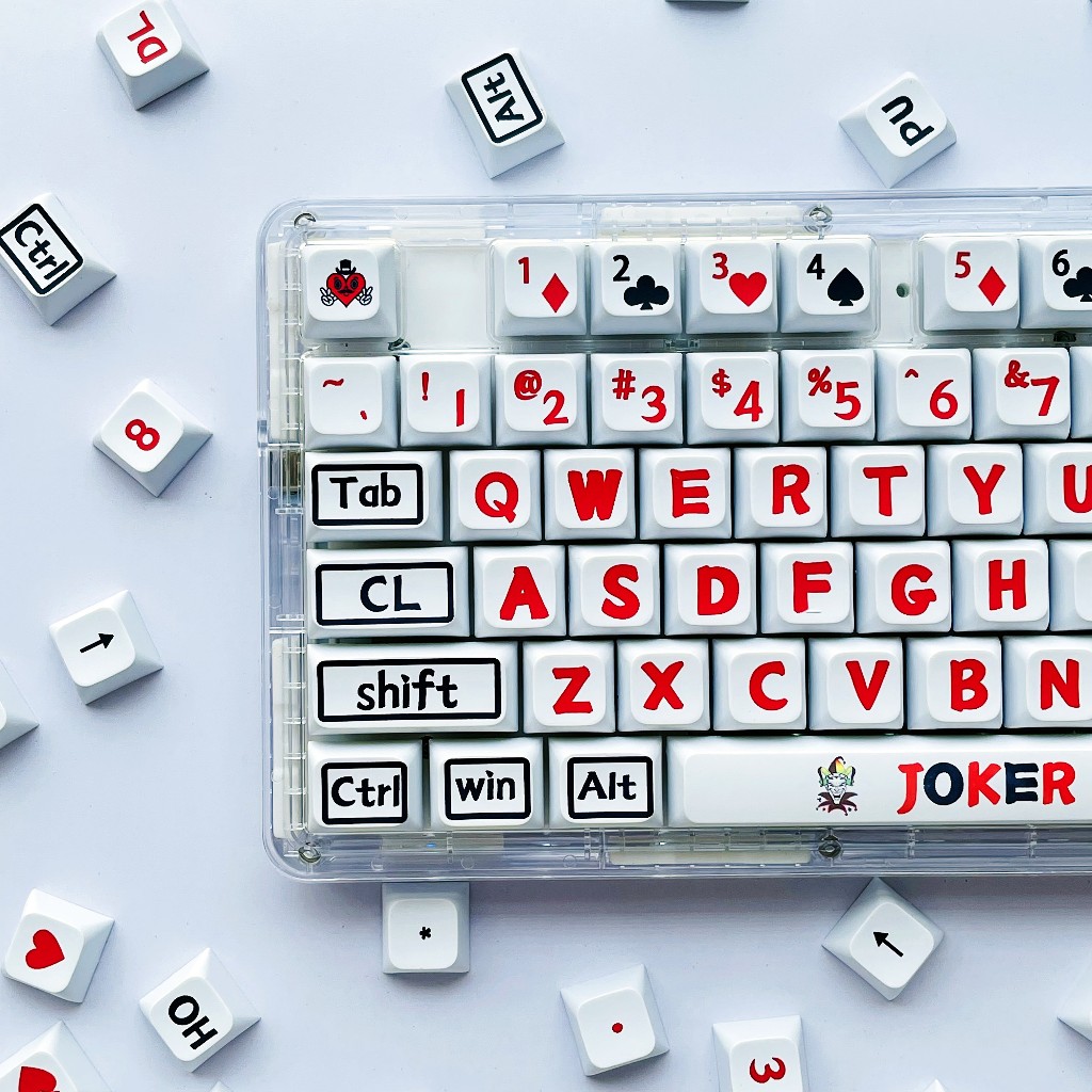 GMK Poker Master Keycap, 126 Phím Keycaps PBT XDA Profile DYE-SUB Cá Tính Cho MX Công Tắc Bàn Phím Cơ
