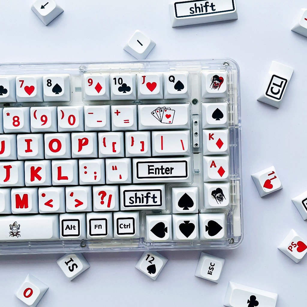 GMK Poker Master Keycap, 126 Phím Keycaps PBT XDA Profile DYE-SUB Cá Tính Cho MX Công Tắc Bàn Phím Cơ